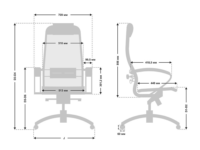фото офисное кресло T-1.04					 №5					
