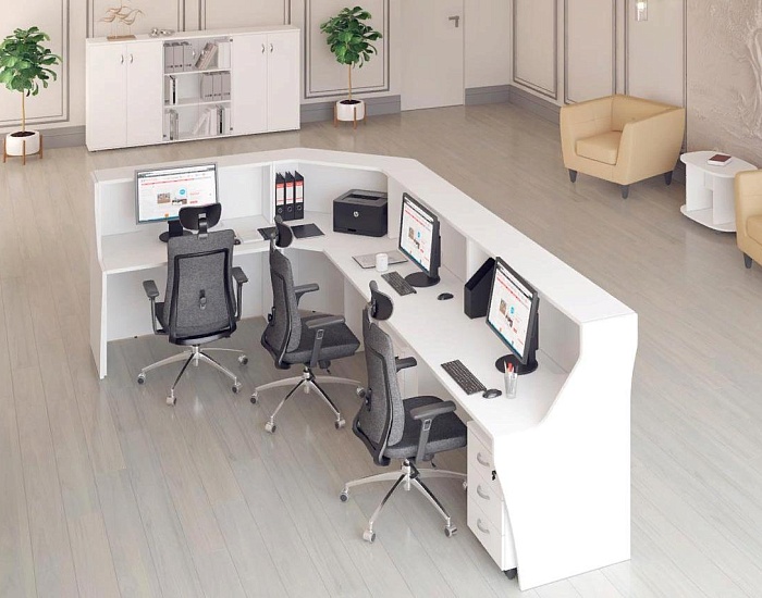 фото ресепшн Комфорт Белый					 №5					