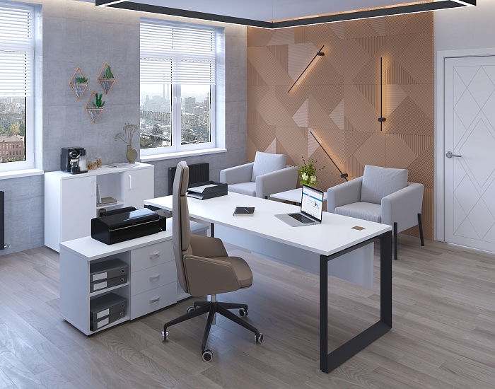 фото кабинет Оникс Белый					 №3					