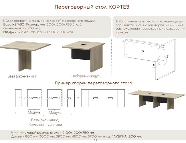 фото столы Кортез №5