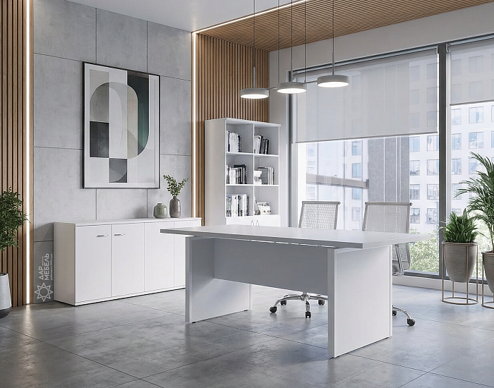 фото кабинет Стил Эво Белый					 №3					