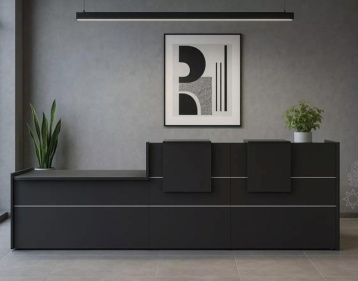 фото ресепшн Оникс Антрацит					 №4					