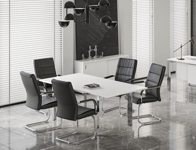 фото столы Оникс Люкс Белый №4