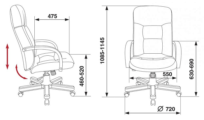 фото кресло T-9908 Walnut					 №5					